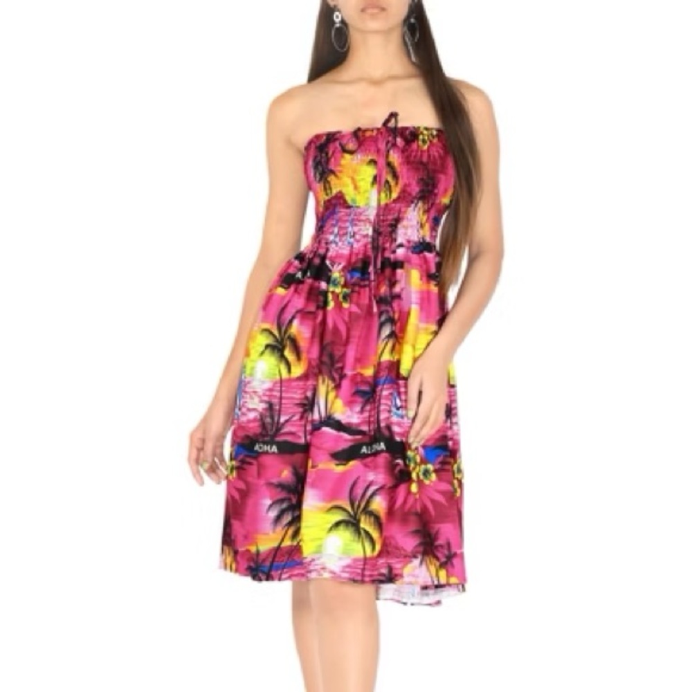 Coverup Tropical Pink and Yellow romper